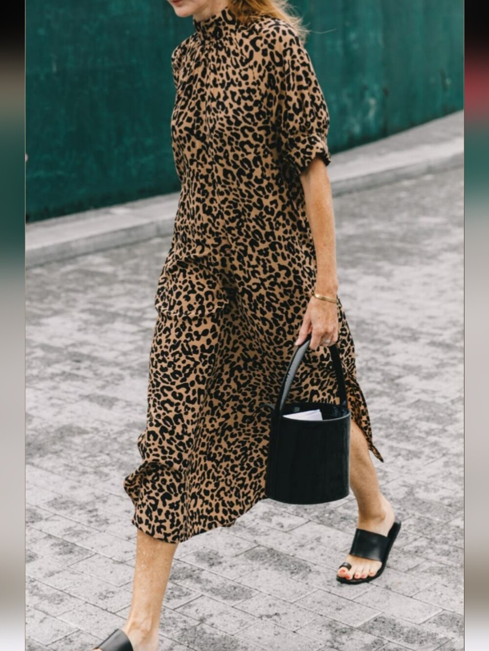 Anthro Animal Print Midi Dress - Picture 11 of 11